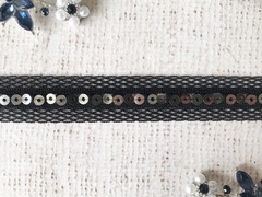 Тесьма "Пайетки на сетке", ш. 2 см.