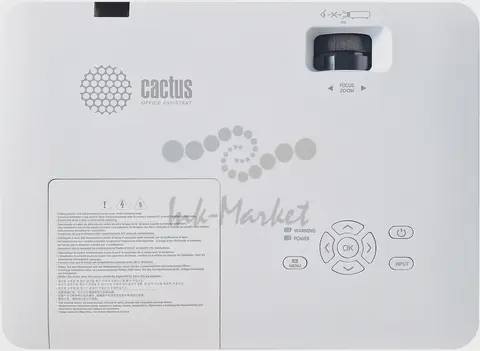 Проектор Cactus CS-S1.WT 3LCD 34000Lm LS 3400Lm ANSI (1024x768) 15000:1 ресурс лампы:10000часов 1xHDMI 3.06кг