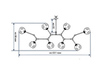 Люстра Branching Bubbles Gold 8