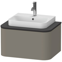 Duravit Happy D.2 Plus Тумба подвесная  354x650x480мм 1 ящик, цвет: stone grey satin matt HP494009292 фото