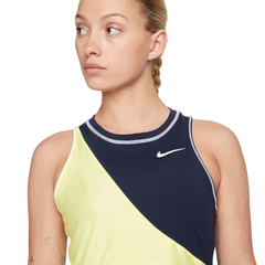 Топ теннисный Nike Court Dri-Fit Slam Tennis Tank W - obsidian light zitron/white