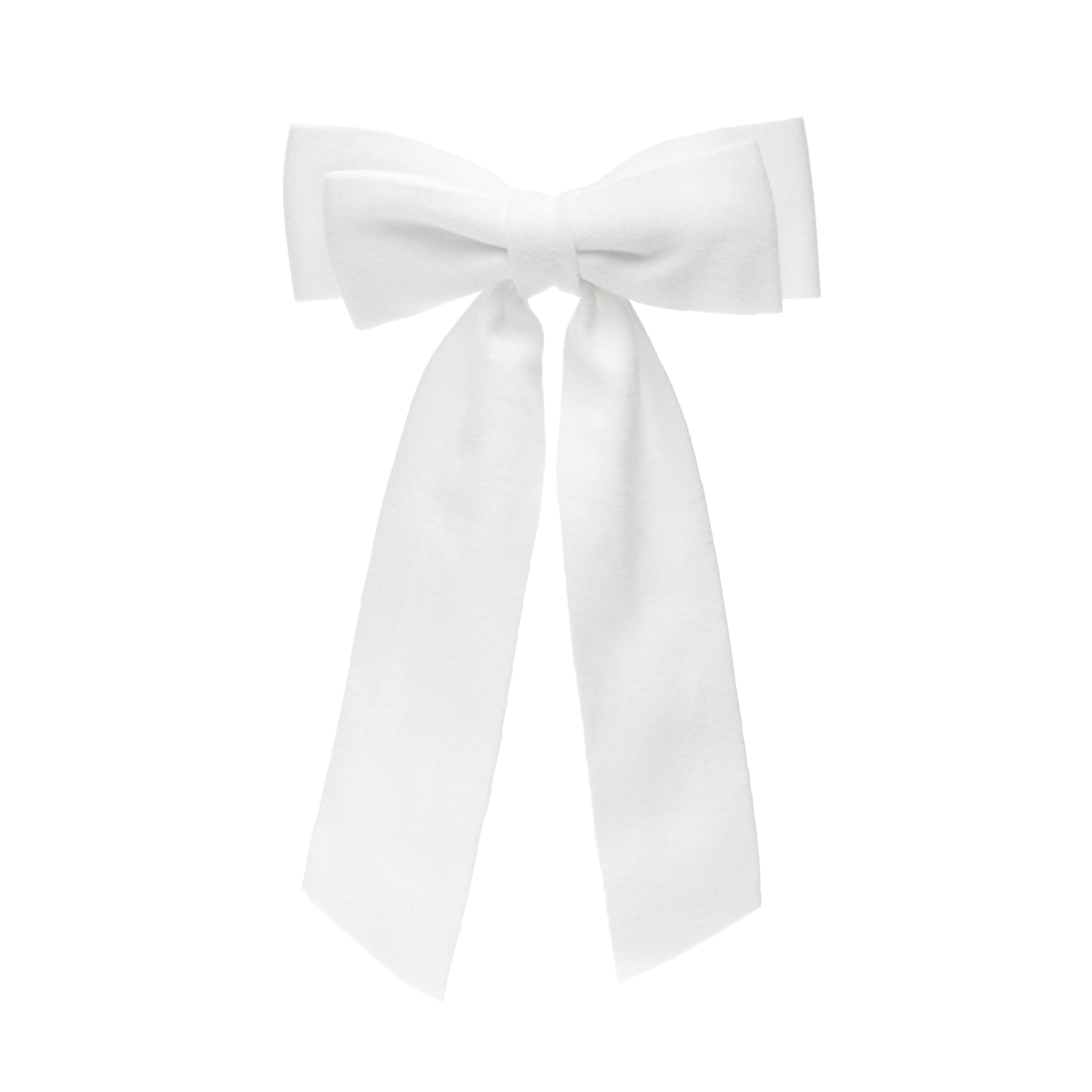 HOLLY JUNE Заколка Ribbon Bow Hair Clip – White déjà vu заколка candy stick bow hair clip