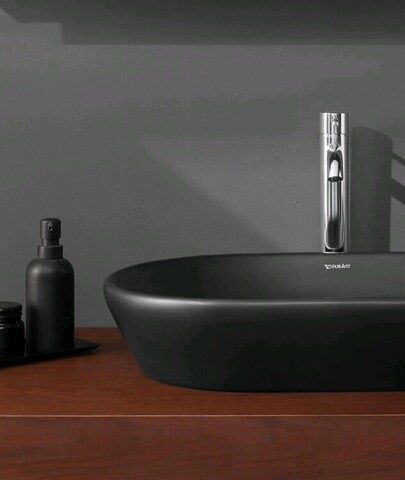 Duravit 2371401370 Раковина, Duravit, D-Neo, шгв 400*400*120, отверстия для смесителя-отсутствуют, цвет-антрацит матовый