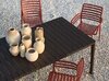 Стол пластиковый раздвижной Nardi Tevere 210, антрацит