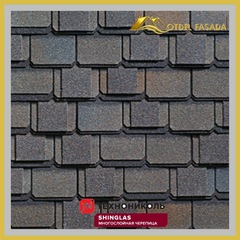 Гибкая черепица SHINGLAS КОНТИНЕНТ Европа 1,5м2 (Трехслойная) 3D