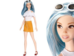 Кукла Барби Игра с модой Голубые волосы