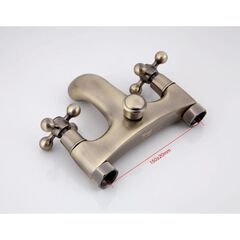 Смеситель для ванны, Frap, корот изл, с кран-буксой, бронз, F3019-4