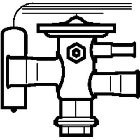 Корпус клапана Danfoss TCAE 068U4296 (R134a/R513A, без МОР) с термочувствительным элементом