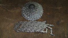 Кассета Sram PG 950 + цепь Shimano HG73