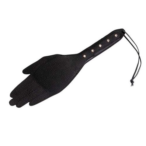 Чёрная хлопалка в форме ладошки - 35 см. - Sitabella BDSM accessories 3035-1