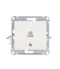Механизм розетки комп. 1-м Glossa RJ45 кат.5е платина SchE GSL001281K