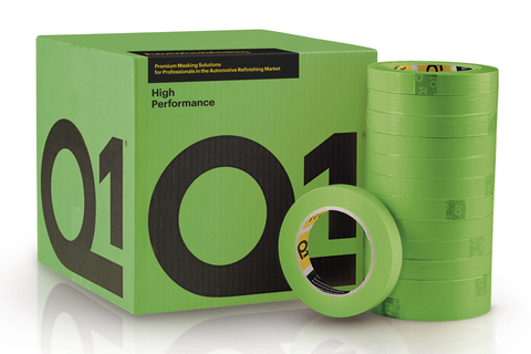 Малярная Лента Водостойкая Q1® High Performance 22мм - 50 метров, 110°С (зеленая)