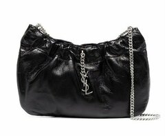 Кожаная сумка-хобо Saint Laurent Pacpac черный