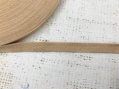 Лента киперная, хлопок, ш. 1 см, бежевый