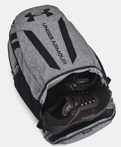 Картинка рюкзак городской Under Armour Hustle 5.0 Backpack серый - 4