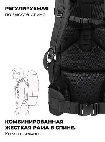 Картинка рюкзак тактический Swicky BK-2498 black - 15