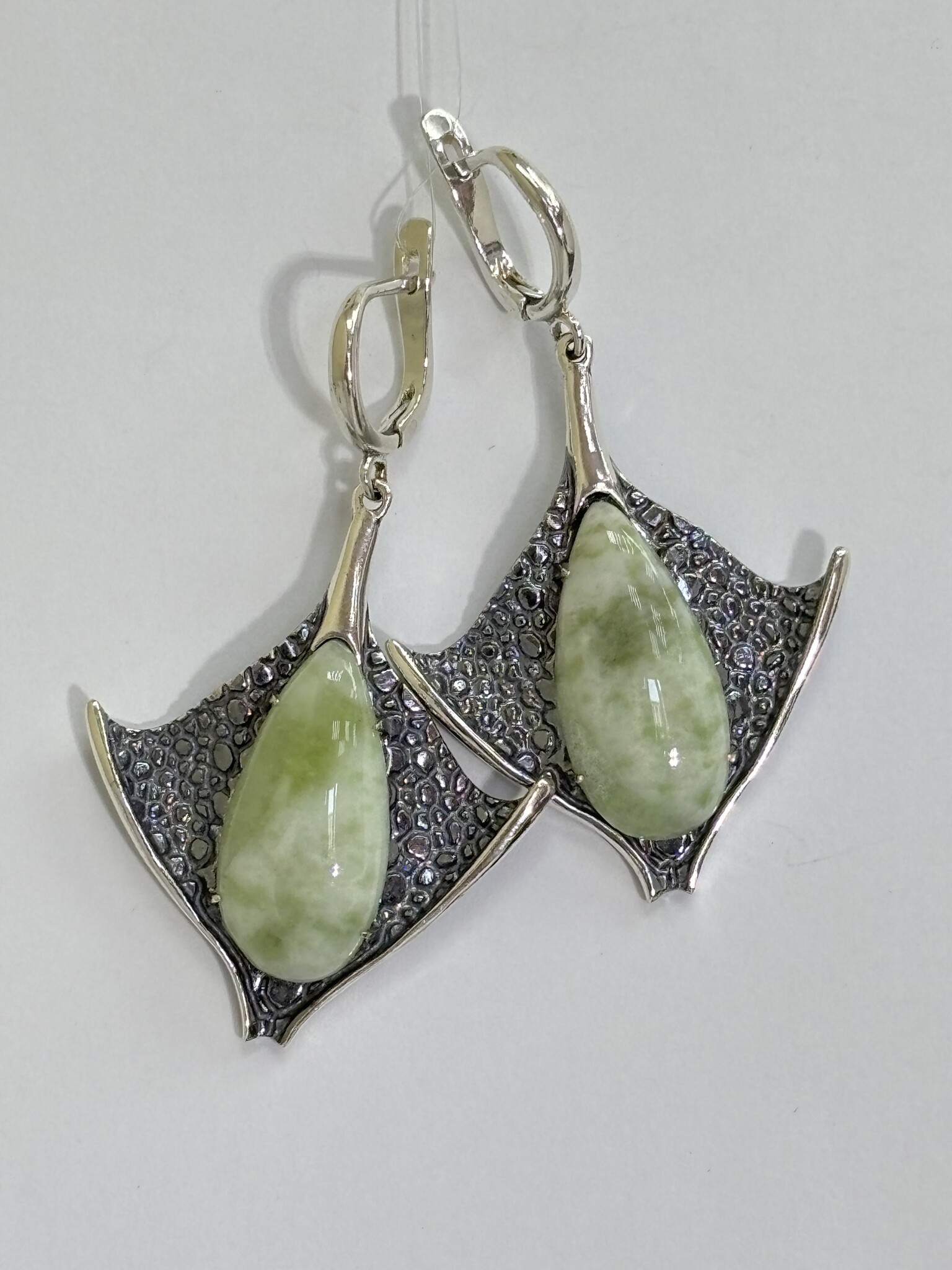 Манта (серьги из серебра)