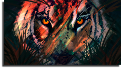 Постер "Тигр арт"