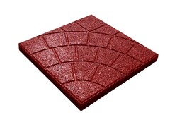 Резиновая плитка 350*350 (толщина 20мм) Рисунок Сетка или Паутинка