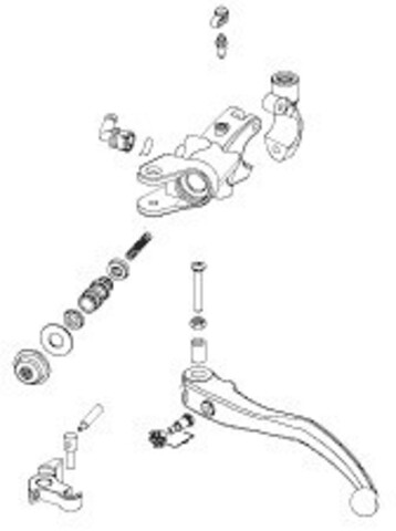 Машинка сцепления в сборе с рычагом  Magura KTM OEM 1190 RC8