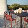 Стол пластиковый раздвижной Nardi Tevere 210, антрацит