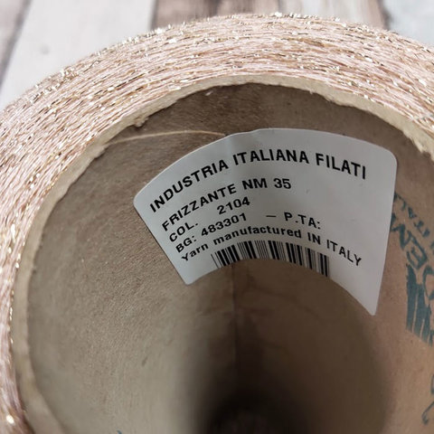 Вискоза с люрексом INDUSTRIA ITALIANA / FTIZZANTE 3500 бежевый с золотом