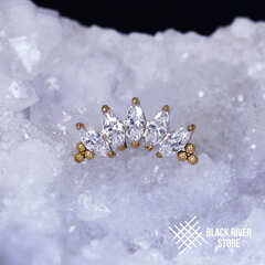 5K Bead Marquise v.2 IG Crystal PVD Yellow