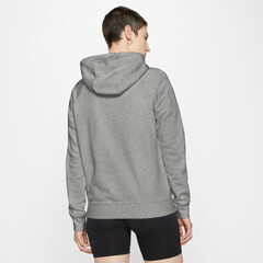 Женская толстовка Nike Sportswear Essential Hoodie FZ Fleece W - dark grey heather/white