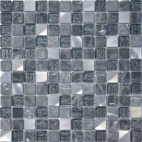 Мозаика LeeDo: Black Velvet 29,8х29,8x0,4 см (чип 23x23x4 мм)