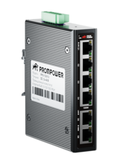 Промышленный коммутатор PPS-1G0612, 6 портов, 4-10/100/1000M RJ45  + 2-10/100/1000M uplink, DC12-48V