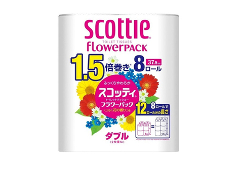 Туалетная бумага Crecia "Scottie Flower PACK 1.5" двухслойная NP, 8 шт