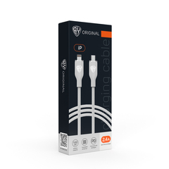 Кабель для зарядки Elite BY, Type-C - iP, 2.4А, 1м, 22W