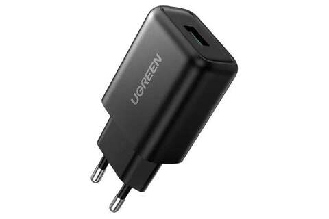 Зарядное устройство UGREEN CD122 (70273) USB-A QC 3.0 18W Fast Charger EU черный