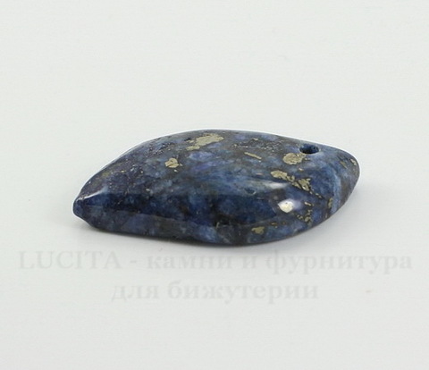 Подвеска Ляпис Лазурит (прессов., тониров) (цвет - темно-синий) 35,4х20,4х7,3 мм №139