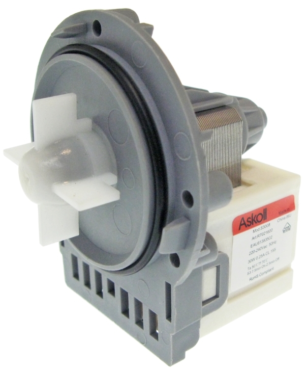 Uni 5859EN1004B Cливной насос для стиральной машины LG 4681EA2002B, 4681EA2002F,