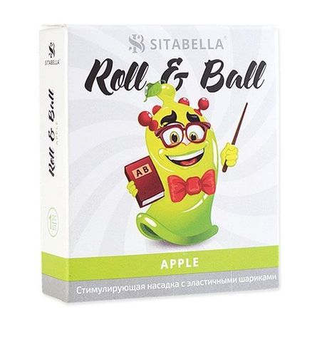 Стимулирующий презерватив-насадка Roll   Ball Apple