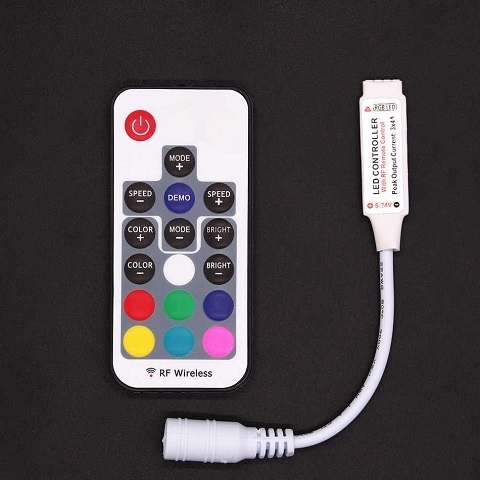 Контроллер RGB 5-24V. 288W. 12A с цветным пультом, 16 кнопок
