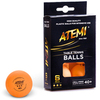 Мячи для настольного тенниса пластиковые ATEMI D40+ 3* (6 шт.)