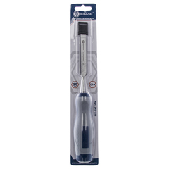 Стамеска плоская КОБАЛЬТ 16 х 140 мм, CR-V, двухкомпонентная рукоятка (1 шт.) блистер (245-558)