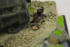 Diorama Anti-Terrorist Operation Chechnya UAZ-452 1:43 Handmade