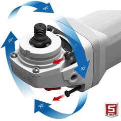ЗУБР 1500 Вт, d125 мм, УШМ, регулировка оборотов, Профессионал (УШМ-П125-1500 ЭПСТ)