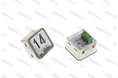 Кнопка (кнопочный модуль) KA302-D-R "14 этаж", квадратная, динамическая красная подсветка, Брайль