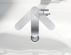 Смеситель для раковины GROHE Plus с донным клапаном, поворотный излив, M-Size, хром (23871003)