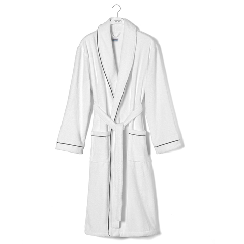 Халат Hamam Suite Glam белый/темно-серый