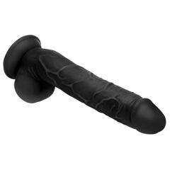 Черный фаллоимитатор-гигант на присоске Long Logan 10’’ Dildo with Balls - 27,4 см. - 