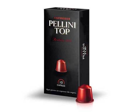 Кофе в капсулах Pellini Top 100% Arabica, 10 капсул (Пеллини)