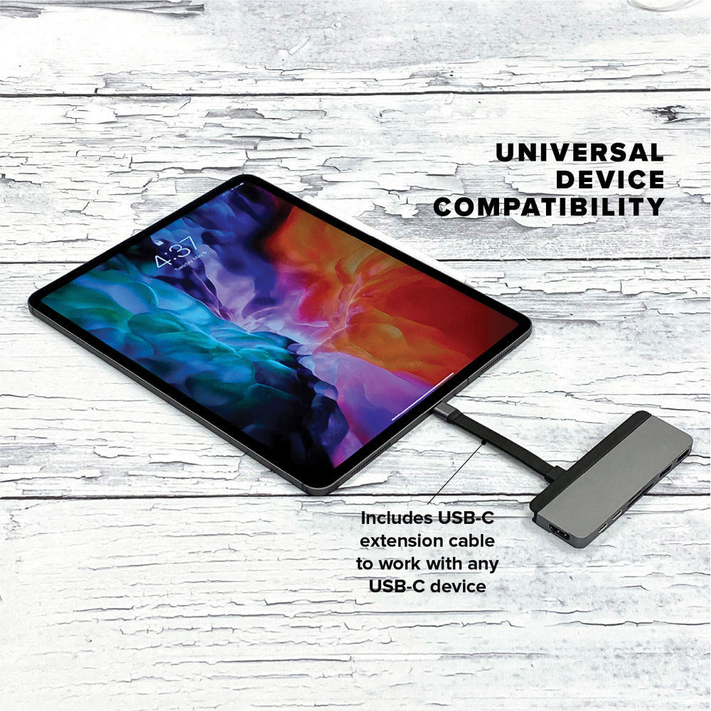 Купить USB-хаб Hyper HyperDrive DUO 7-in-2 Hub для USB-C MacBook серый - по  выгодной цене | Нобэл