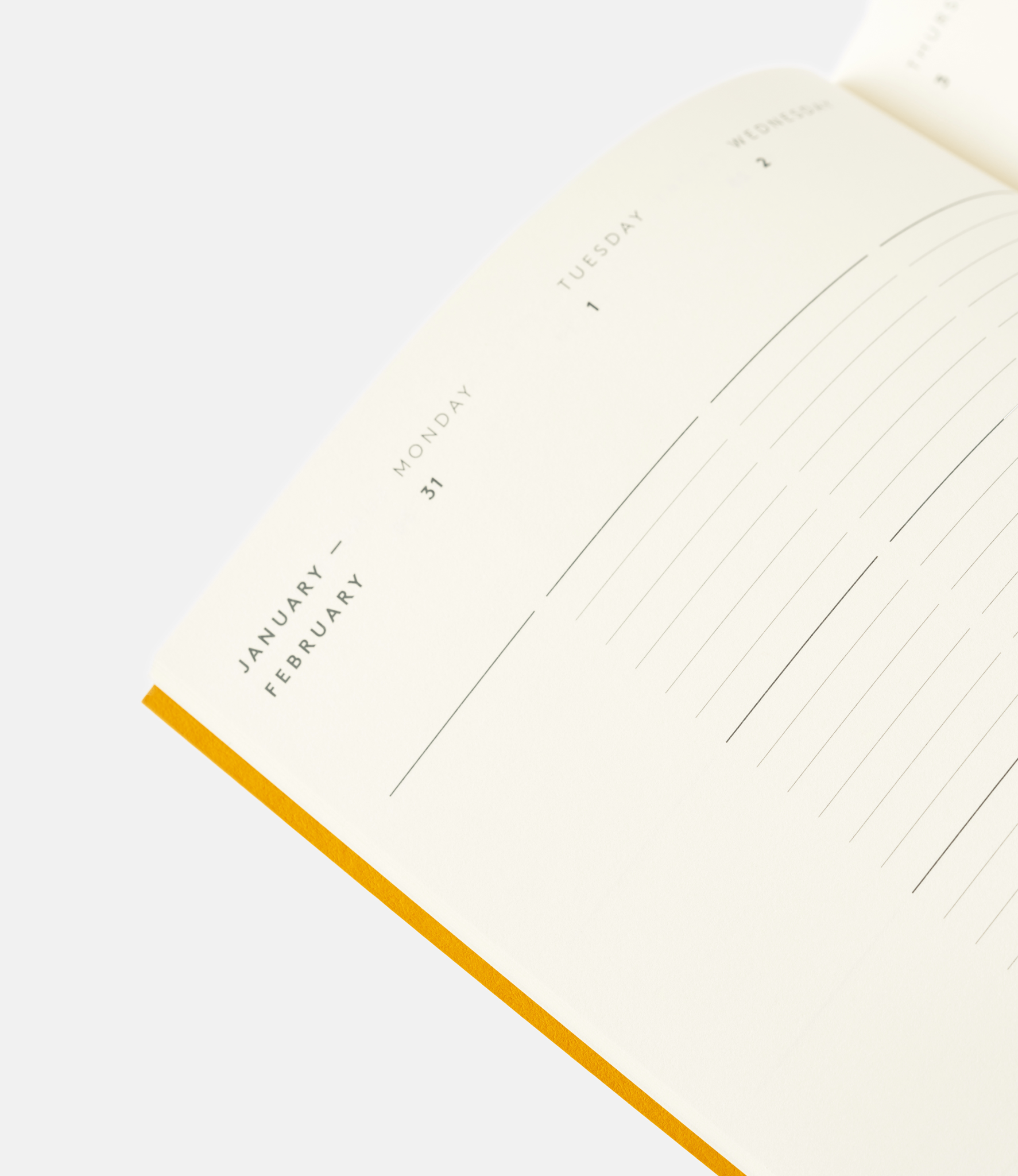 Mark+Fold Diary Mustard — планер на 2022 год