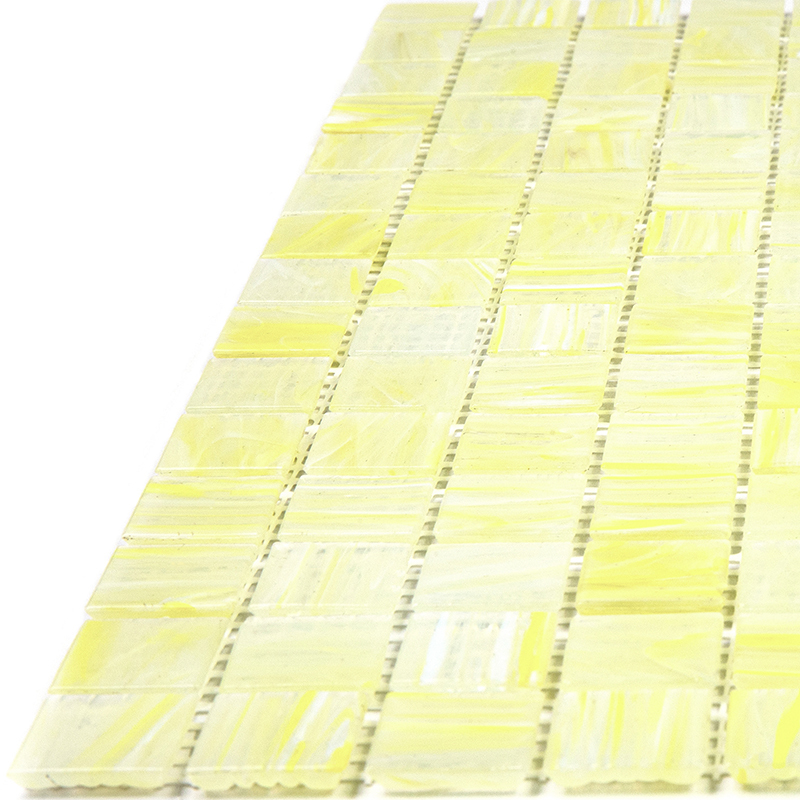STN683 Мозаика одноцветная чип 20 стекло Alma Mono Color желтый светлый квадрат глянцевый