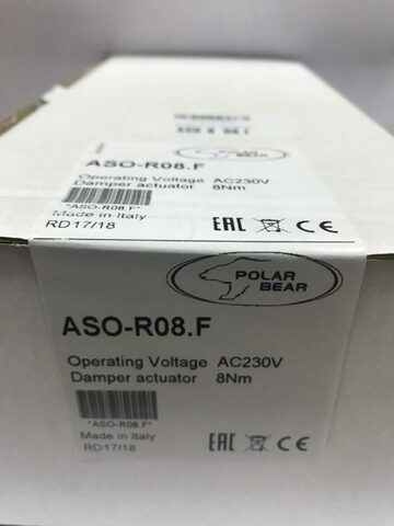 Электропривод Polar Bear ASO-R 08.F с моментом вращения 8 Нм с возвратной пружиной